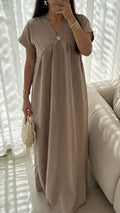 Robe effet lin