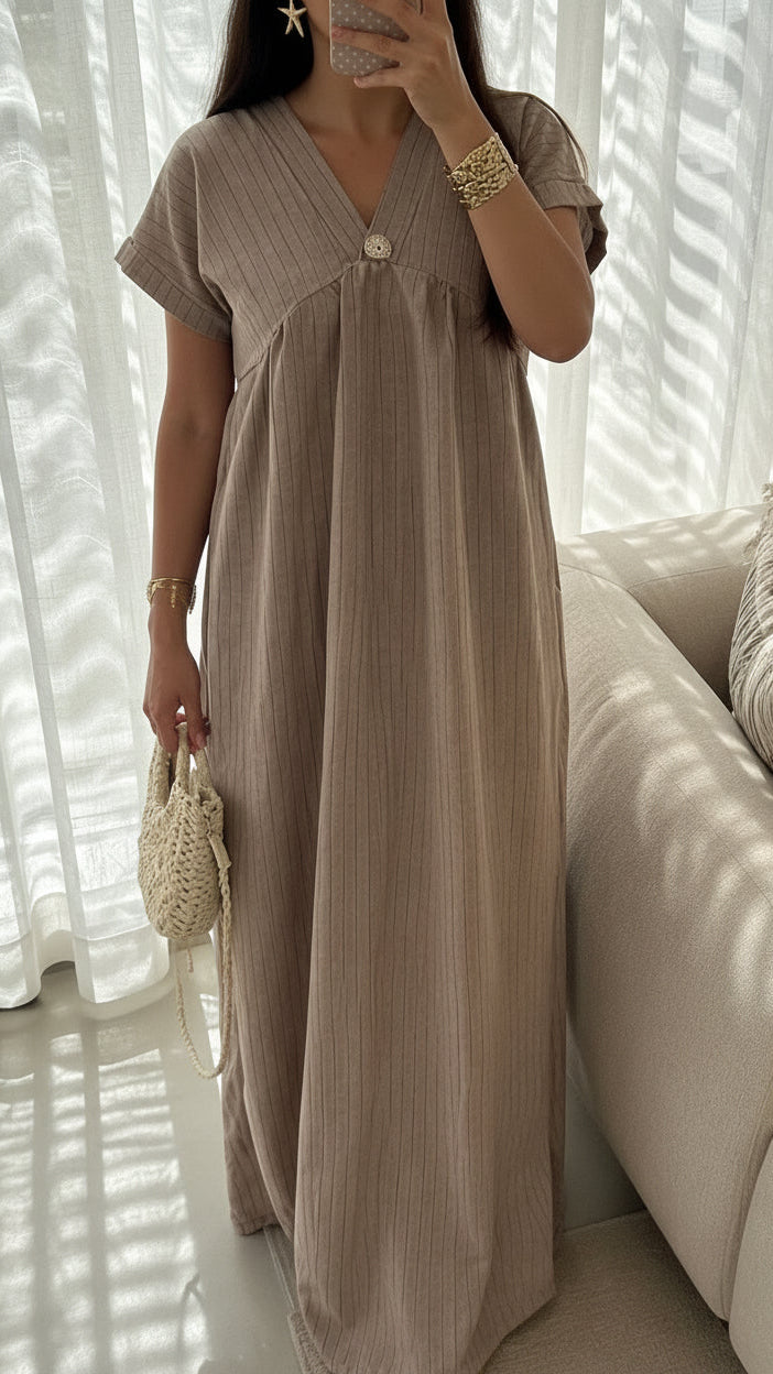 Robe effet lin