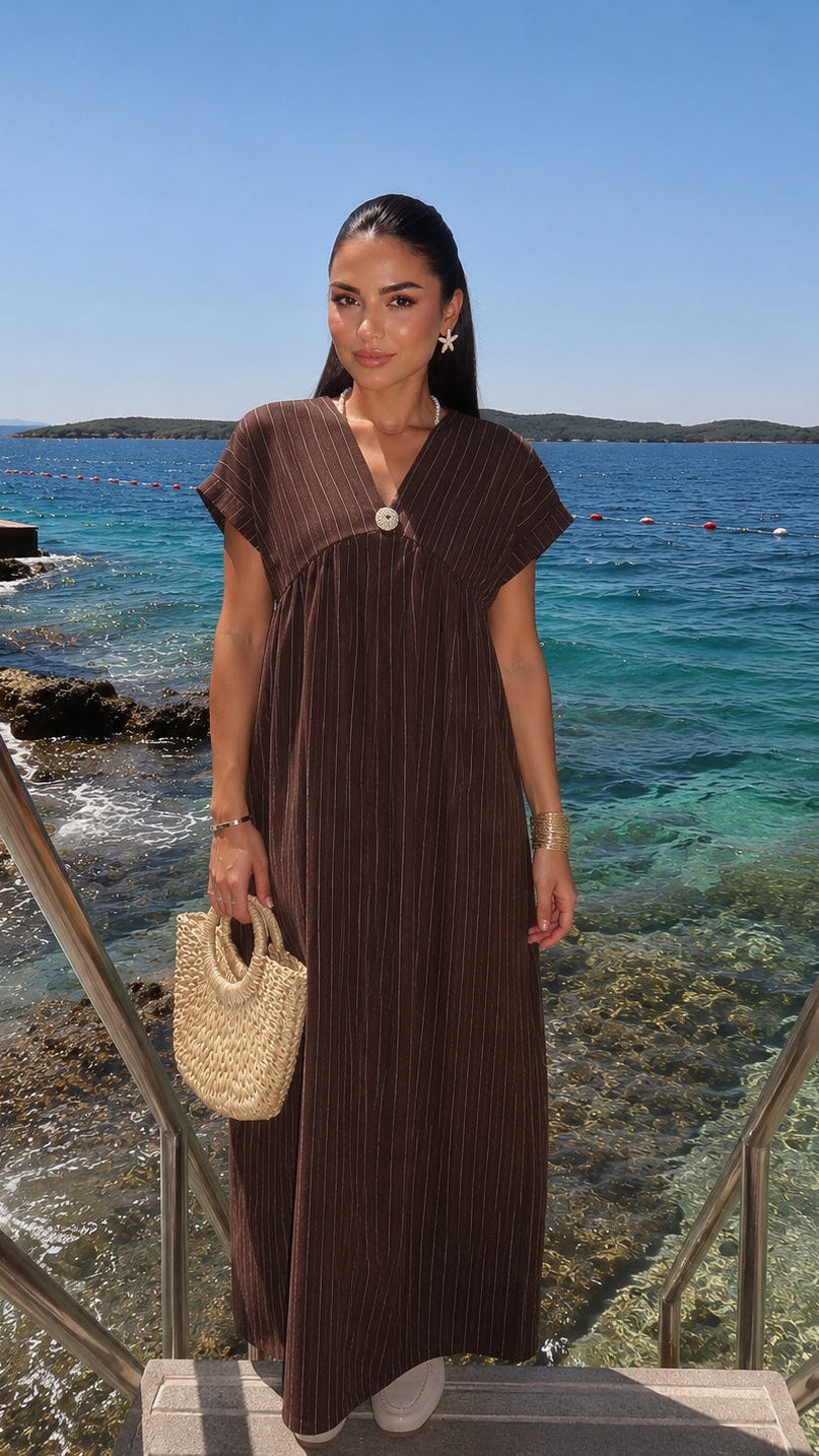 Robe effet lin