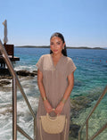 Robe effet lin