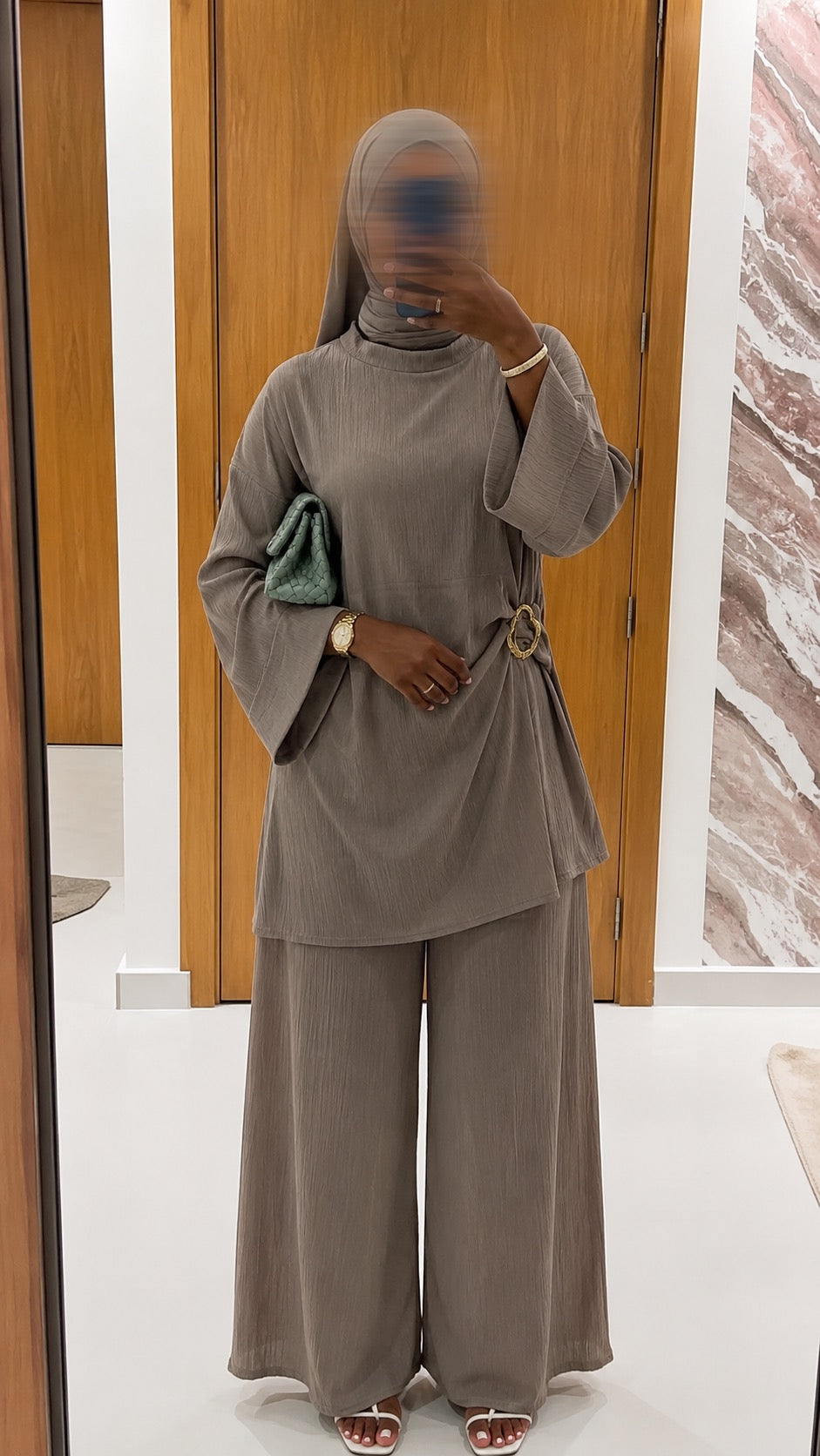 Ensemble Selma taupe