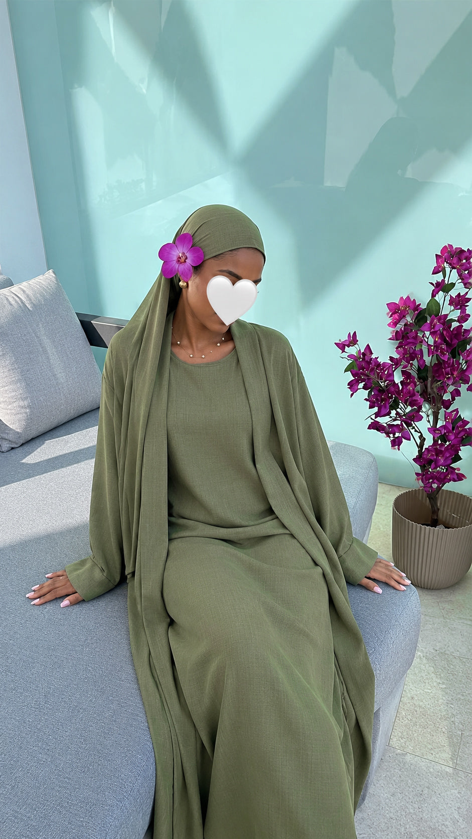 Ensemble kimono abaya