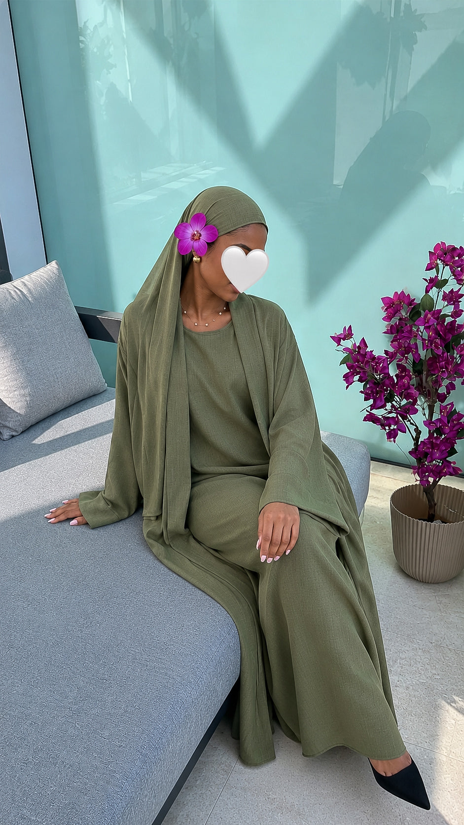 Ensemble kimono abaya