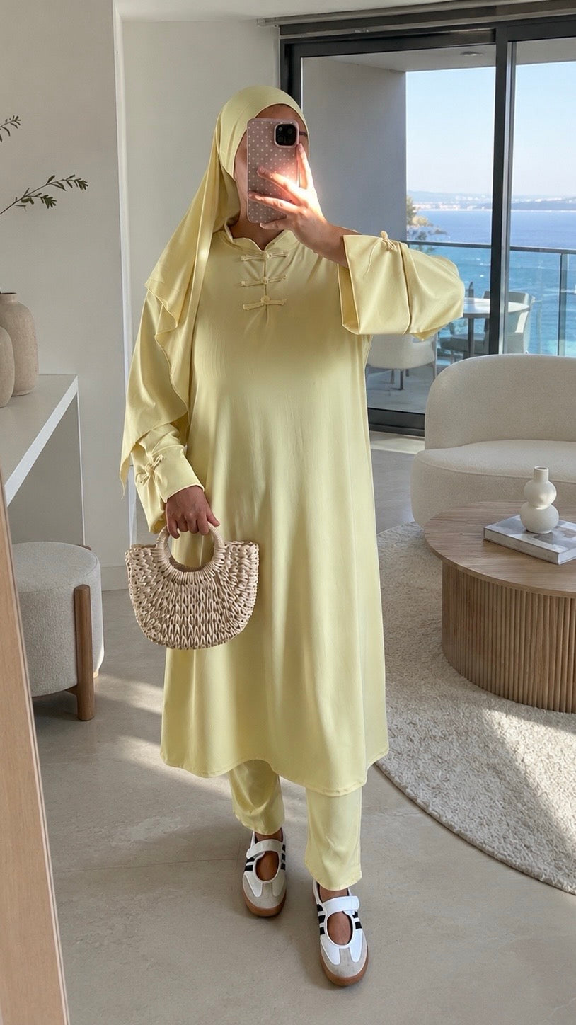 Burkini long 3 pièces