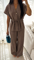 Ensemble Ivory marron