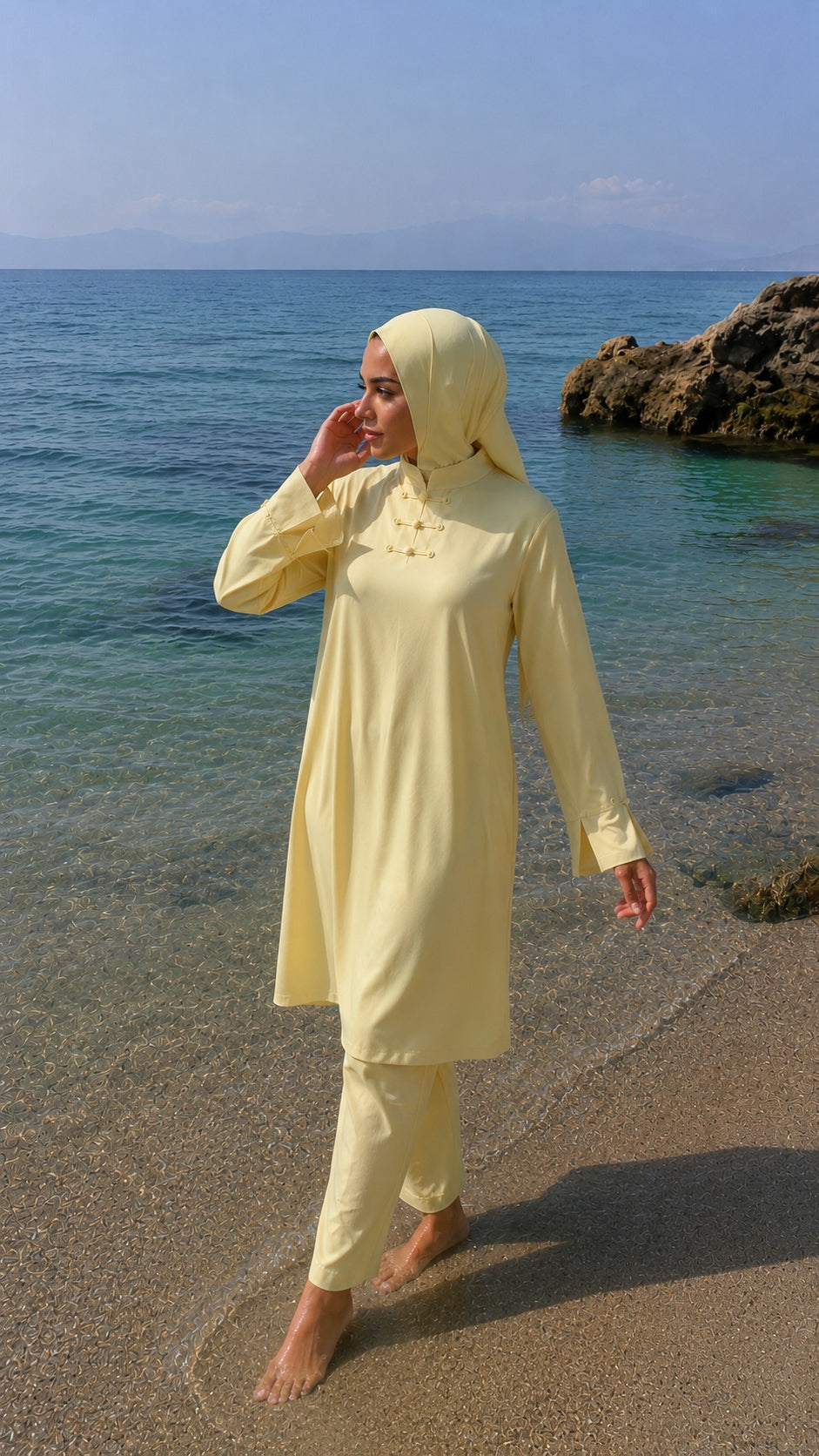Burkini long 3 pièces