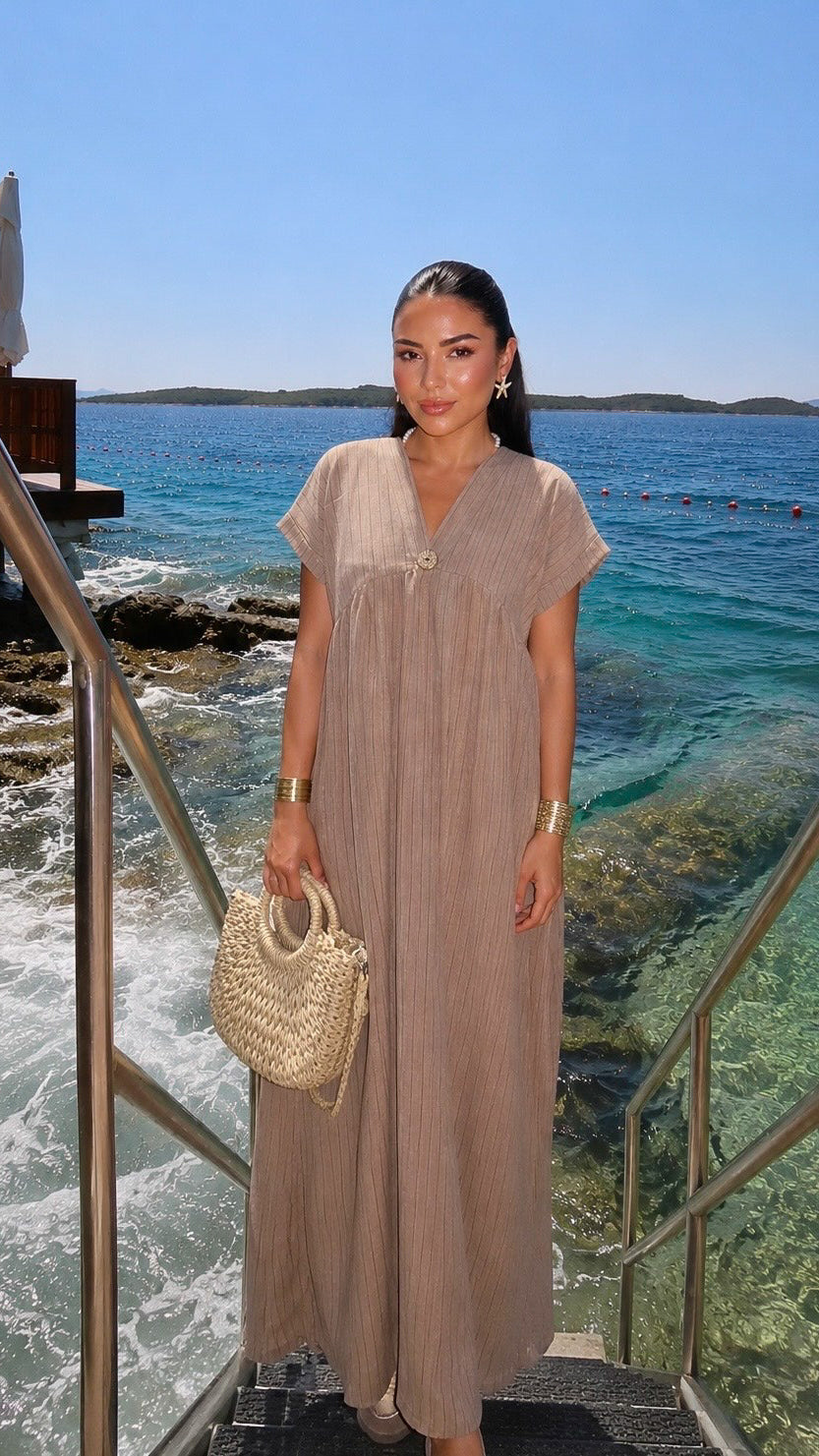 Robe effet lin
