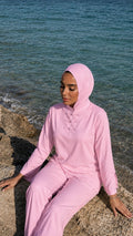 Burkini 3 pièces rose